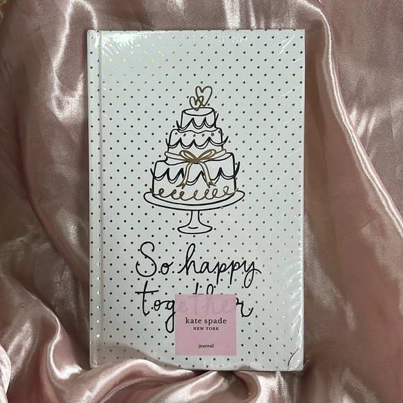 NIB Shrink-Wrapped Kate Spade Wedding Motif Lined Notebook “So Happy Together” - Picture 2 of 4
